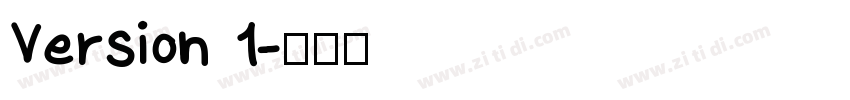 Version 1字体转换